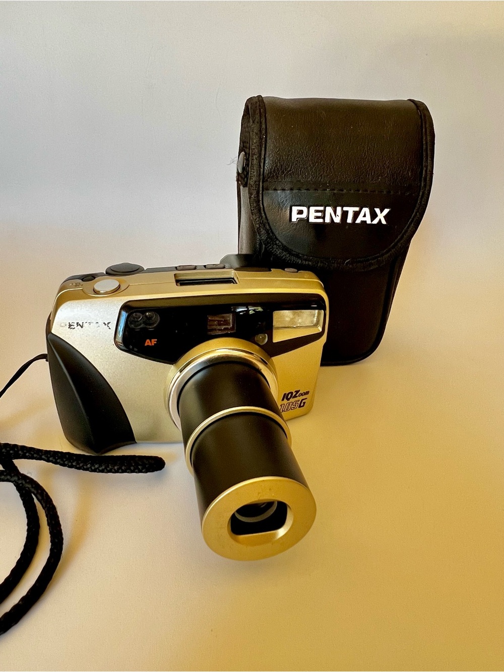 Pentax IQZoom 105G 35mm Film Camera Auto Focus Point & Shoot Tested